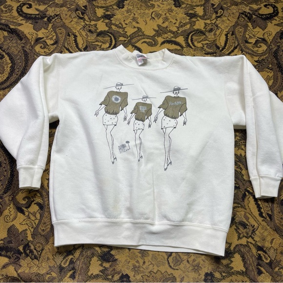 Other - Vtg‎ 90s California Style Beverly Hills Art Sparkle Sweatshirt Mens Size M